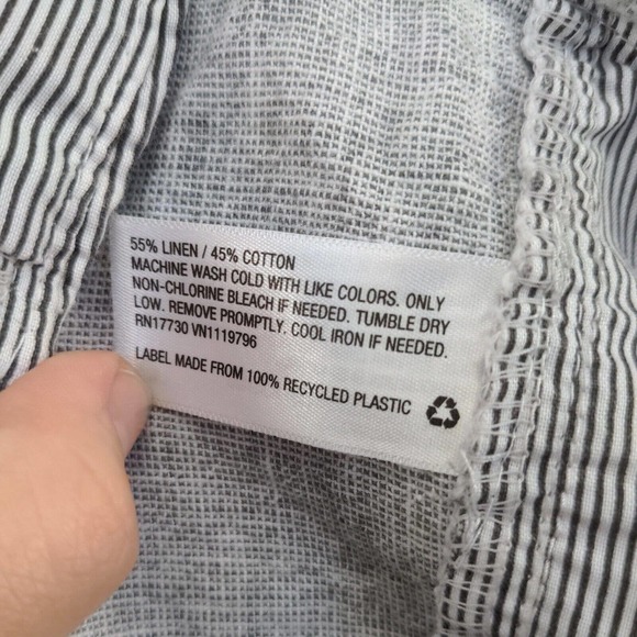 Goodfellow & Co Mens Linden Shorts Gray Size 40 Linen Blend Slash Pockets - Picture 12 of 12